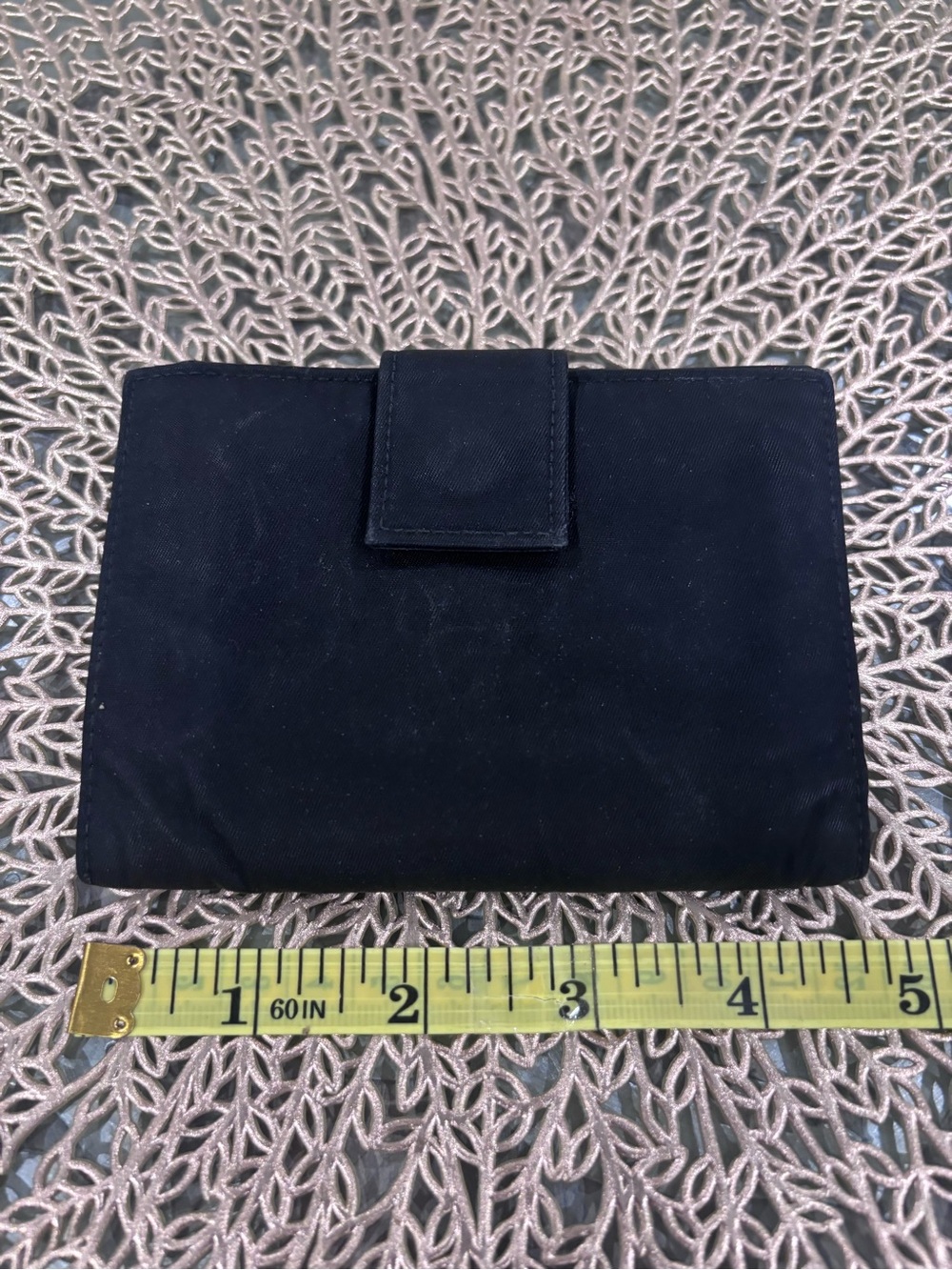 Prada Black Nylon Triangular Logo Wallet - Picture 3 of 9